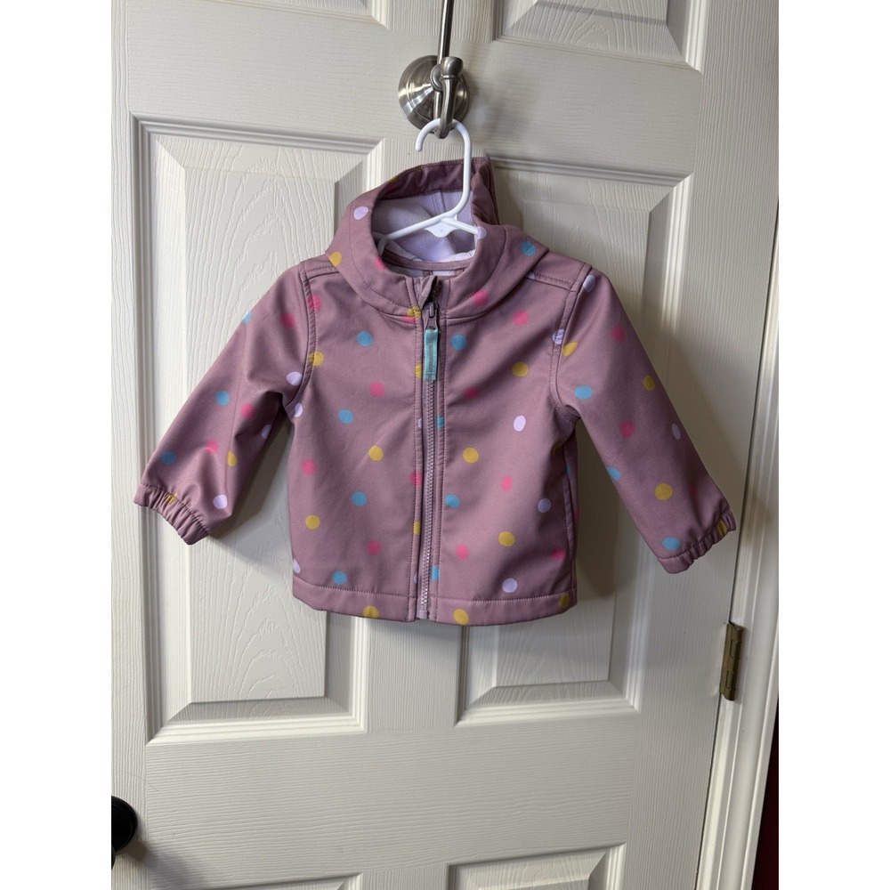 Kids Polka Dot Hooded Water Resistant Lightweight Outerwear Cat & Jack 12M‎